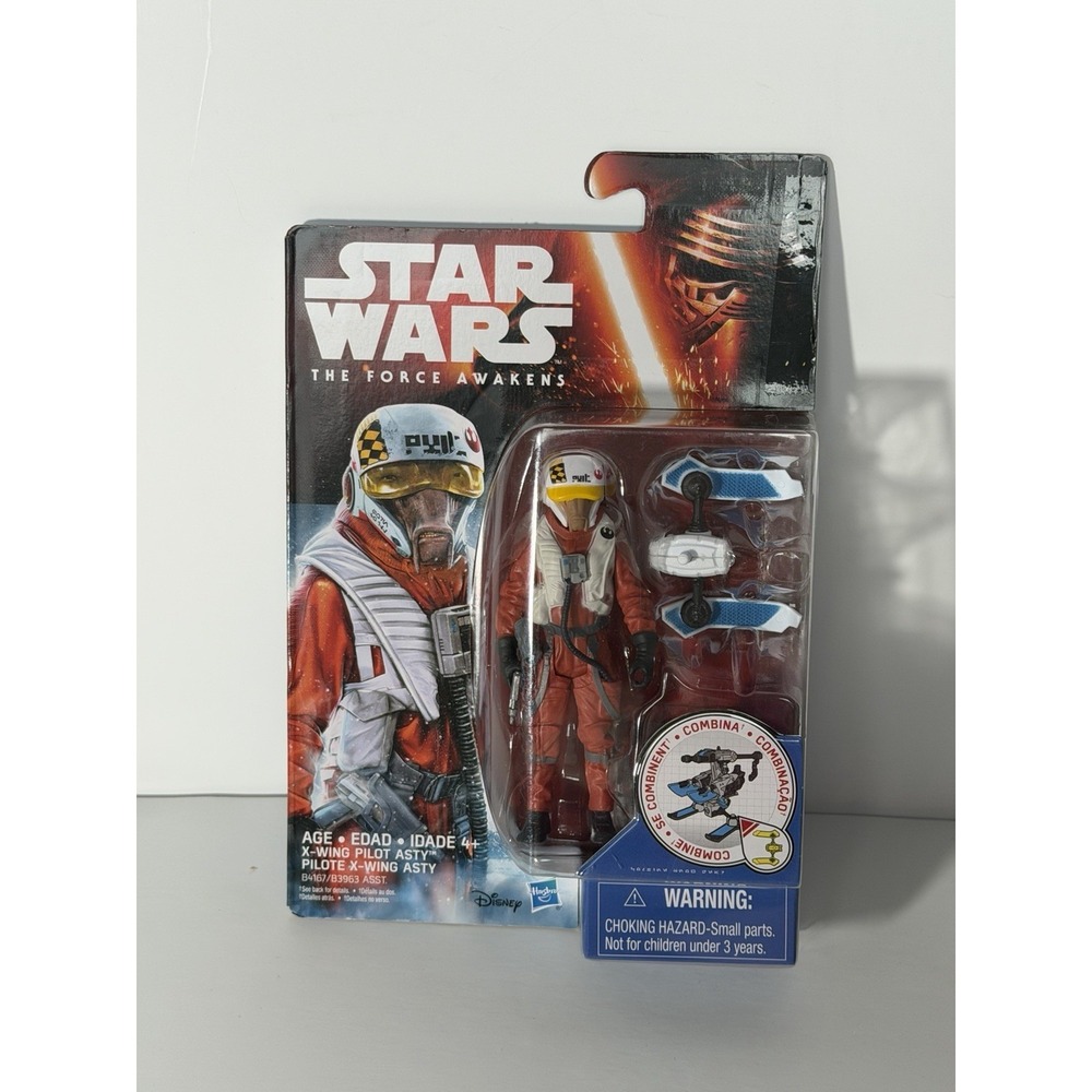 Disney Hasbro Star Wars: The Force Awakens X-Wing Pilot Asty 3.75"